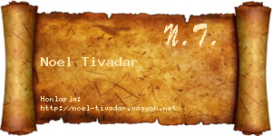 Noel Tivadar névjegykártya
